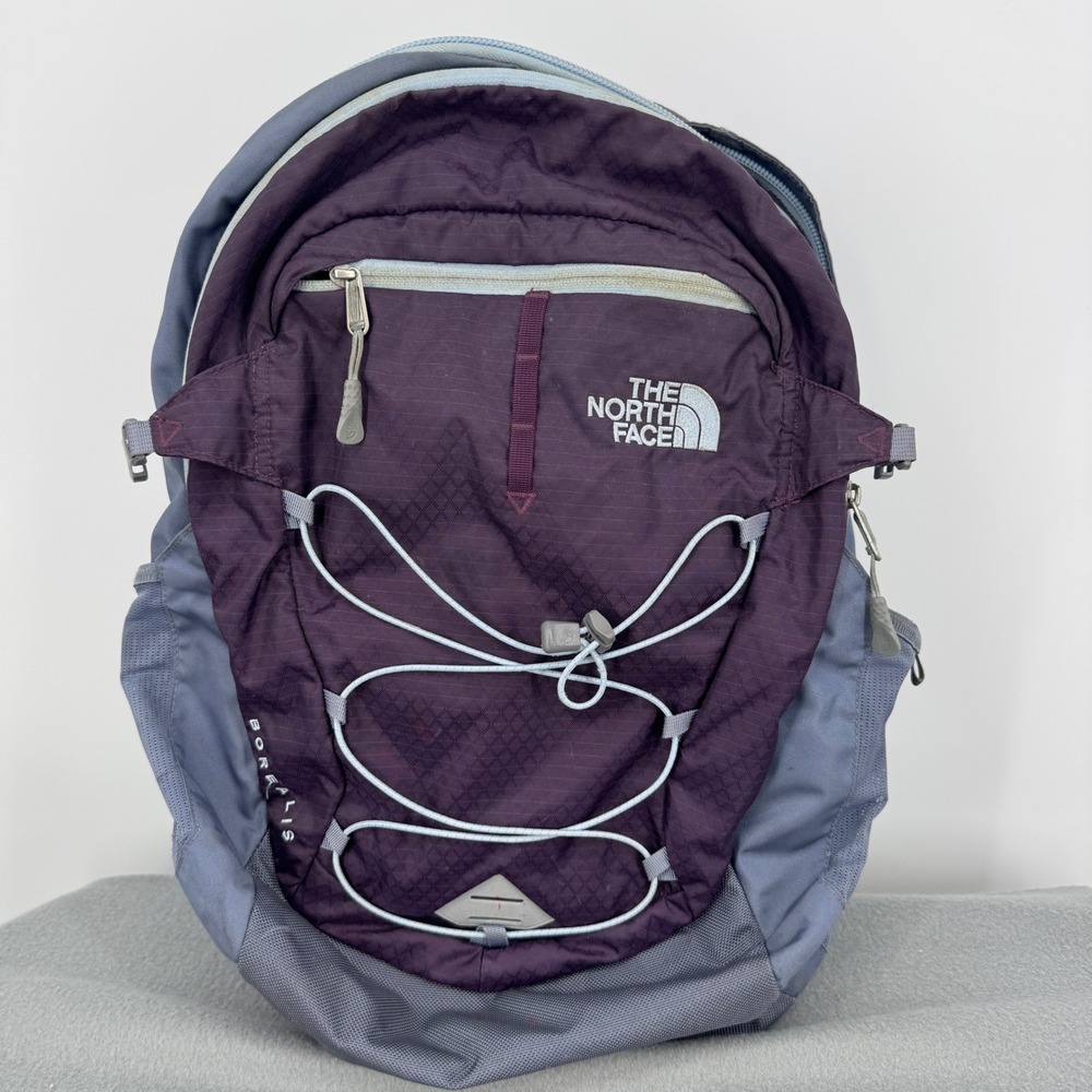 The North Face Borealis Backpack Purple Gray NF00CHK3 FlexVent Hiking School Bag
